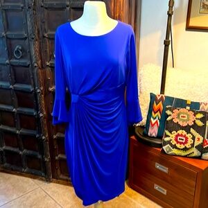Gorgeous Royal Blue~Connected Apparel Slinky Dress~ size 14~ like new Condition